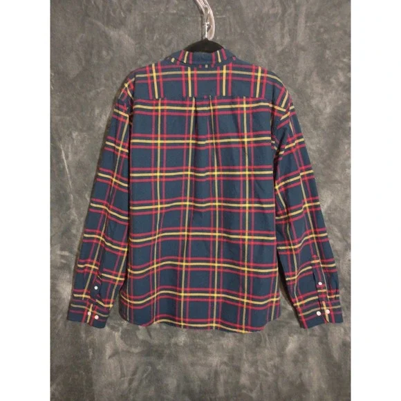 LL Bean Signature Oxford Plaid Mens Shirt XXL Slim Fit Casual Work wear - Picture 4 of 7